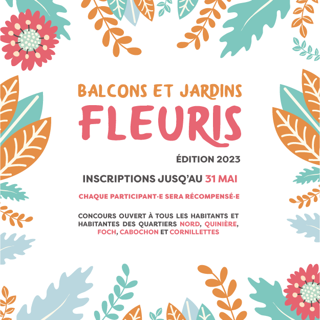 Balcons et jardins fleuris 2023 : inscrivez-vous !